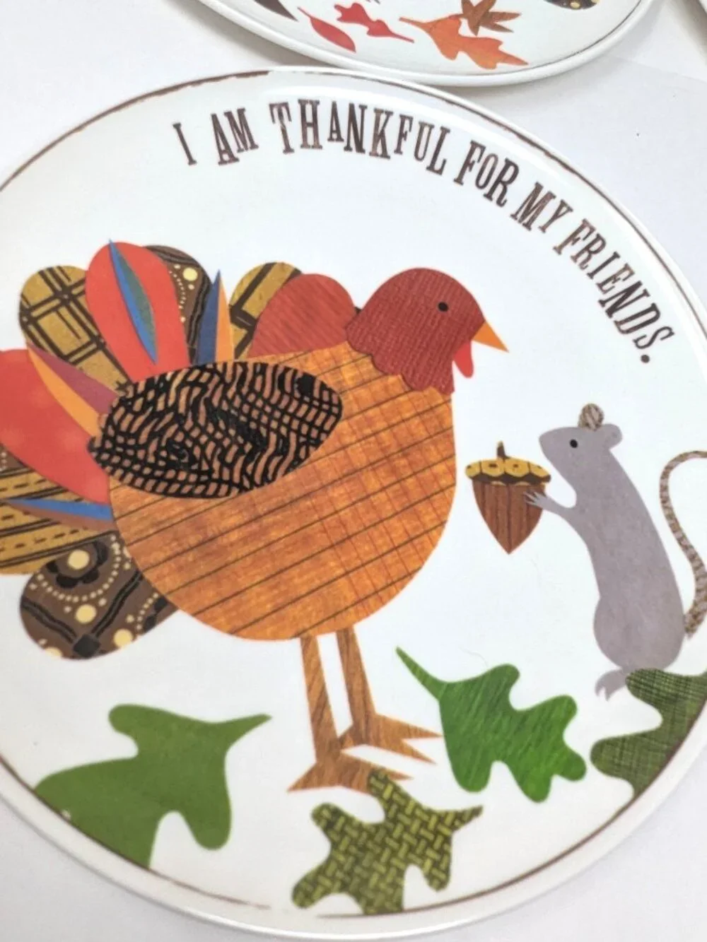 Pottery Barn Kids Thanksgiving Melamine Plates 